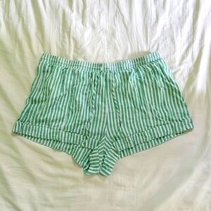 Striped linen shorts 2x